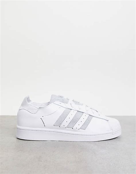 adidas superstar weiß mit grauen streifen|Adidas Superstar .